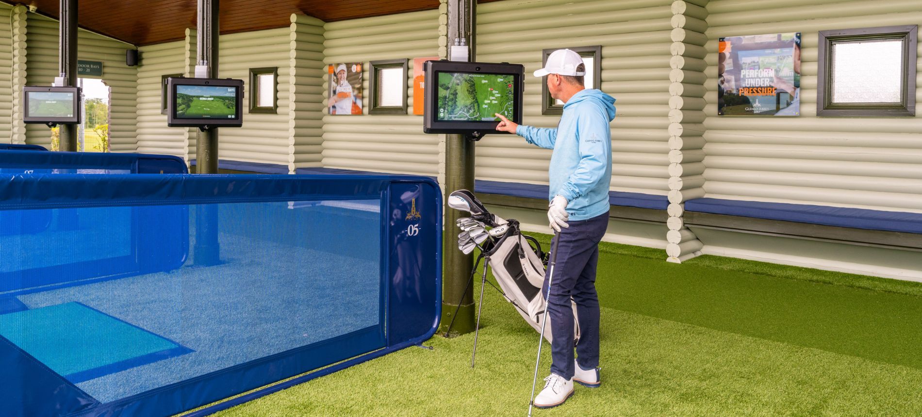 Trackman Golfer at Screen