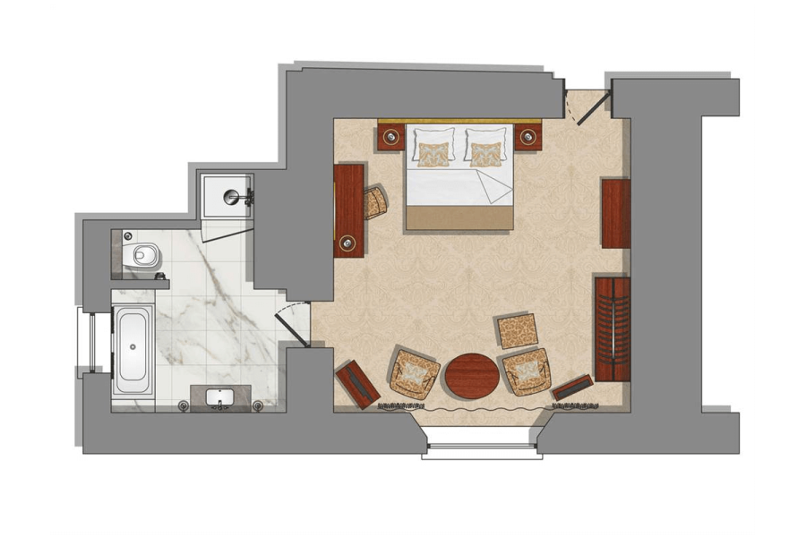 junior suite floorplan