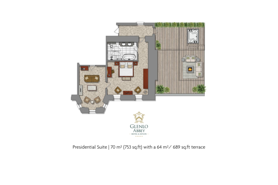 presidential suite floorplan