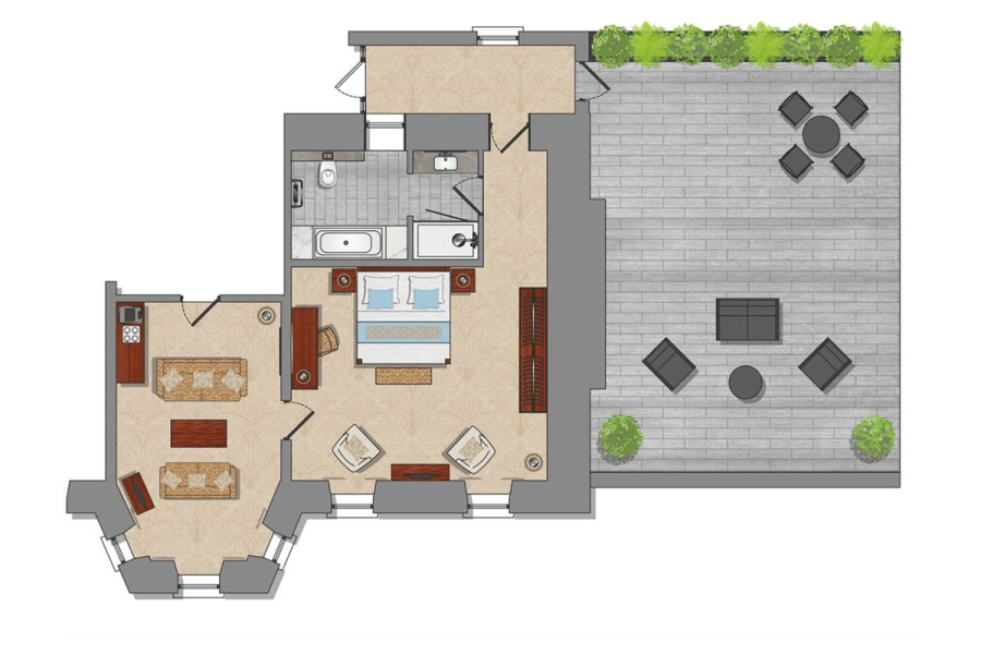 presidential suite floorplan