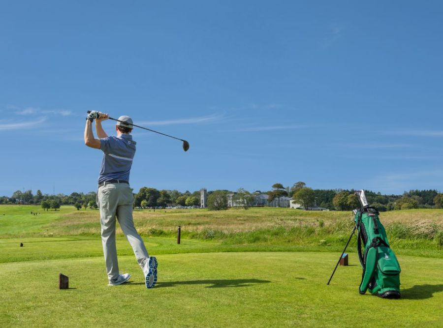 Golfer Blue Shirt - Tab Galleery