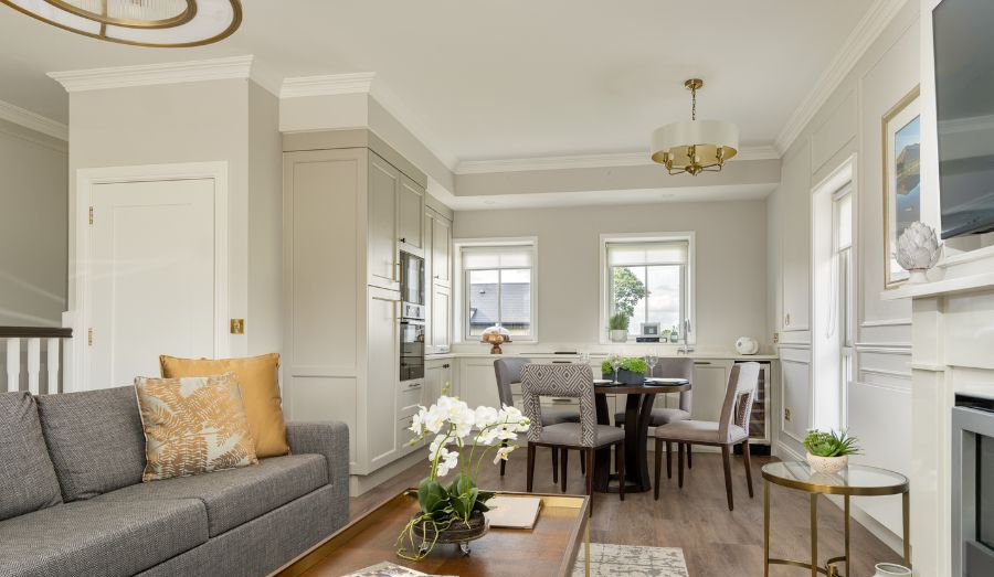 Courtyard Suite Living Dining Area
